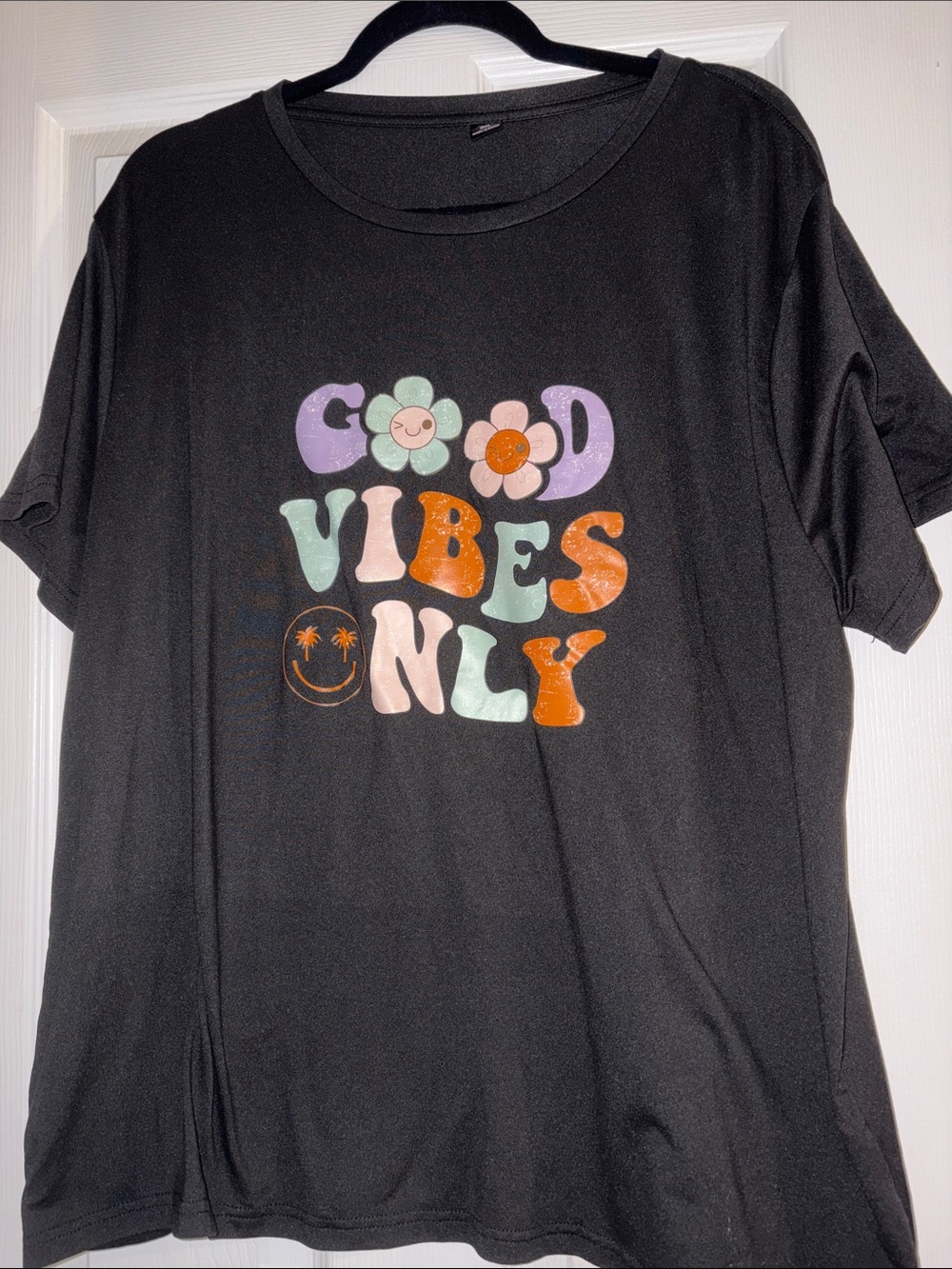 Good Vibes Only Short Sleeve Tee - Black
